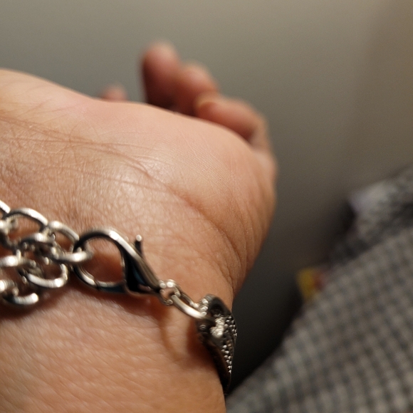 Bohemian Turquoise and Silver accent Bracelet, Earrings and Charm Set - Picture 10 of 11